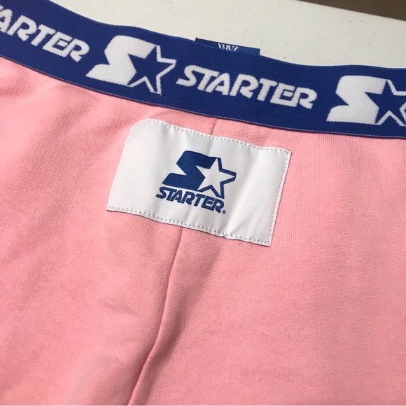 Zara X Starter Pink Sweatpants Joggers in Bubblegum Pink Blue Small Streetwear - Picture 7 of 9